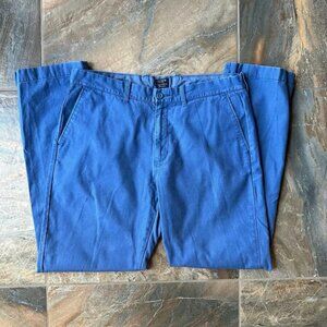 J. CREW The Sutton Blue Broken In Chino Straight Leg Trouser 34x32